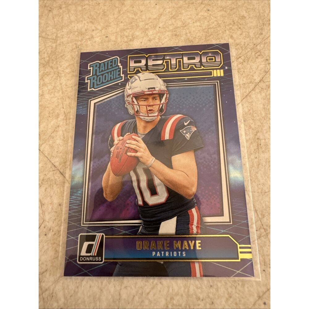 2024 Panini Donruss - Rated Rookie Retro Drake Maye #16 (RC)